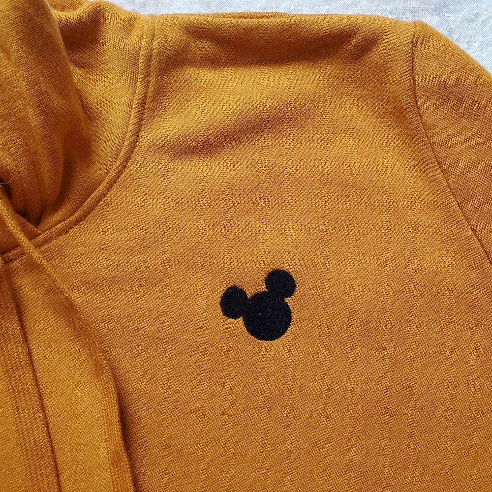 NWT Divided by H&M Disney Gold Fleece-Lined Hooded Sweatshirt w/ Mickey,… - Picture 8 of 9